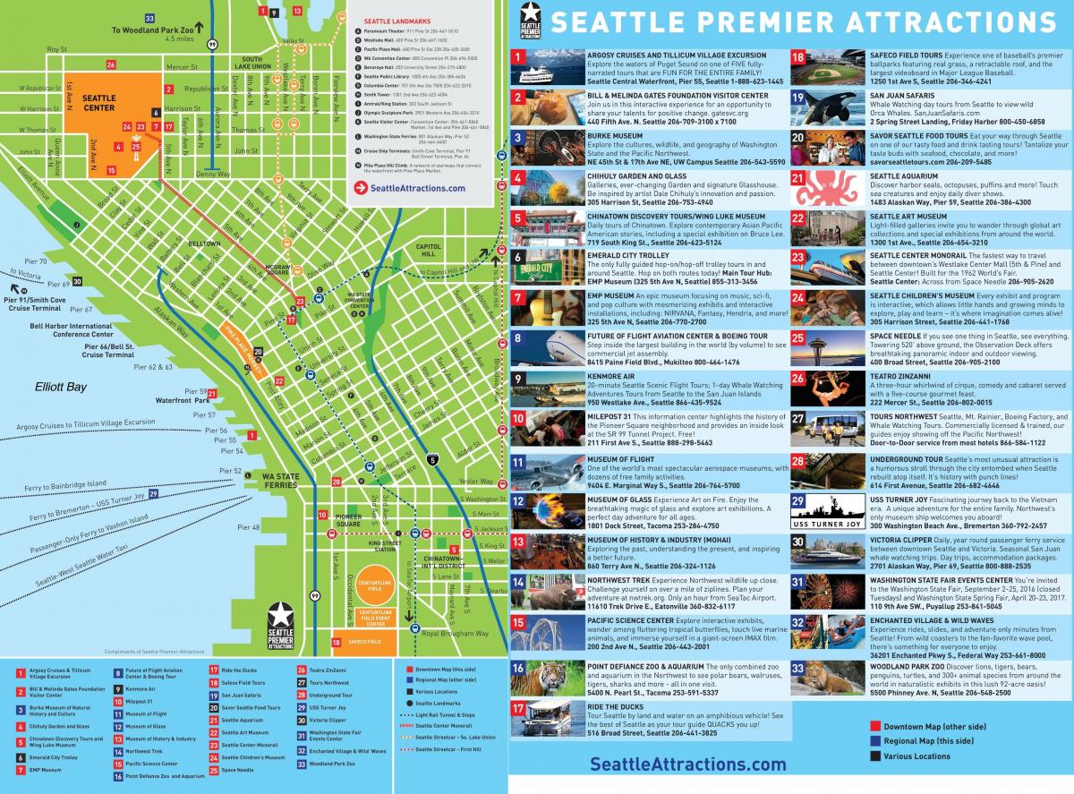 Mapa zabytków Seattle